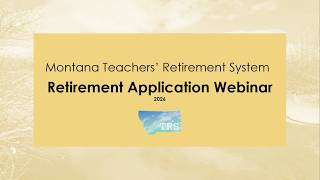 [2026] Webinar: Completing the TRS Retirement Application Packet