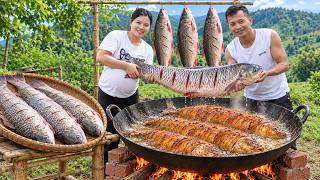 Crispy fried fish! Cooking a traditional dish with a single mother who is 8 months pregnant