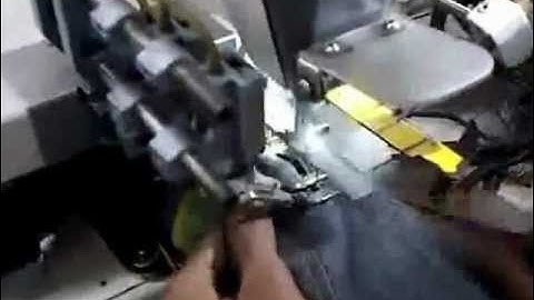 VIBEMAC 4650EV7PR Belt Loop setter -  20 sec. bobbin change 10 sec. for 1 jeans