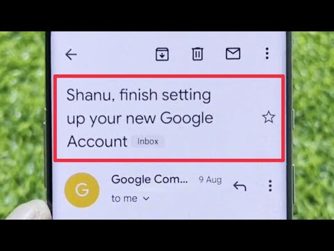 Finish setting up your new Google Account | Mail Meaning