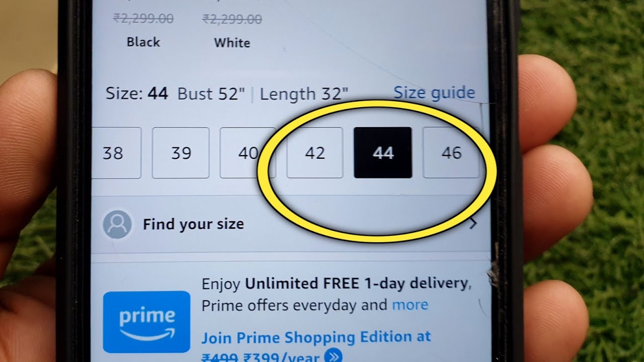 44 size ka matlab kya hota hai