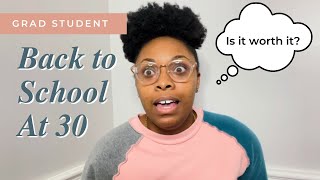 Back to School at 30 | Going Back to School as an Adult | Clinical Psychology Grad Student |