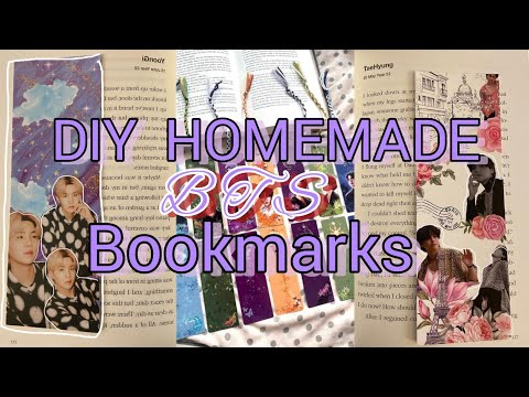 💜BTS and Blackpink book mark at home / cute book mark making / OMG BTS books mark craft