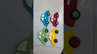 Beautiful fondant Malti colour car cake topper #viral #car #fondentcar #reels #caketopper #video