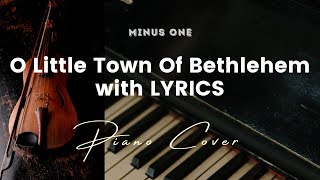 Video-Miniaturansicht von „O Little Town of Bethlehem - Key of D - Karaoke - Minus One with LYRICS - Piano Cover“