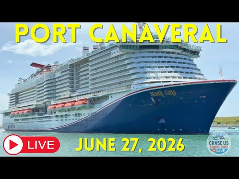 🔴 LIVE: Watching Cruise Ships Leaving Port Canaveral LIVE! (June 27, 2026)