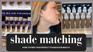How To Pick The Right Foundation Shade - Live Shade Matching At Sephora
