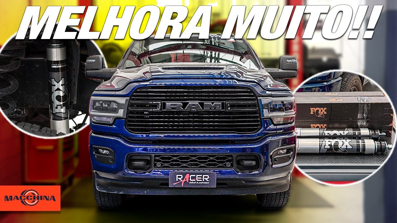 Amortecedor Fox 2.0 na RAM 2500 é um dos melhores upgrades! Teste vida real mostrando as diferenças.