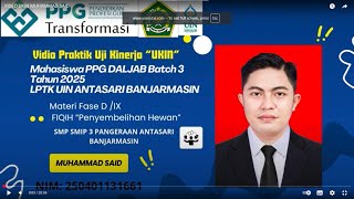 VIDEO UKIN ELEMEN FIQIH 'PENYEMBELIHAN HEWAN' MUHAMMAD SAID