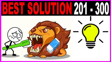 DOP Troll Master 2 Delete One Part Puzzle level 201 to 300 Full Game Answers - All Levels Solutions