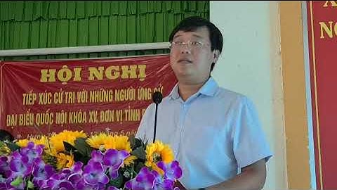 Bí thư Tỉnh ủy Lê Quốc Phong tiếp xúc cử tri huyện Tháp Mười