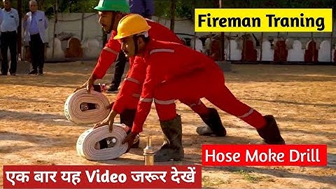 Fire Hose Drill Training video | Fire Brigade Training #hosedrill