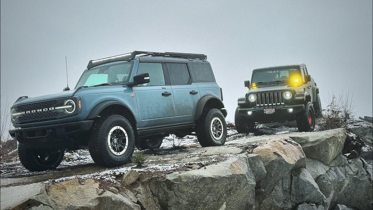 Jeep Gladiator and Ford Bronco Exploring BC Back Country. - YouTube