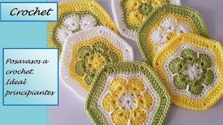 Posavasos de crochet paso a paso. Te van a encantar!! Tutorial fácil para principiantes.