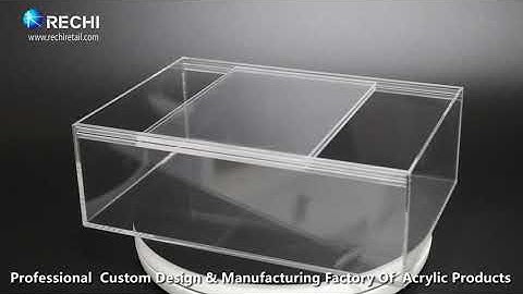 RECHI Custom Design & Manufacture Clear Acrylic Stroage Display Box Arce AB05