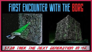 Star Trek TNG - 4K - Terrifying First Encounter With The BORG