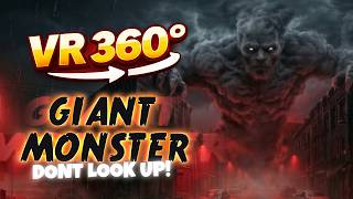 VR 360° Giant Shadow Monster in the Storm - Don’t Look Up