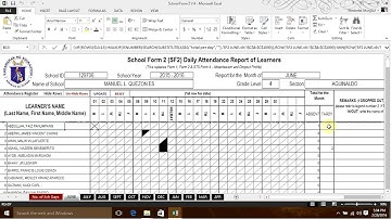 Integrated School Forms Version 4 | Automated SF2 Part 3 of 4 |