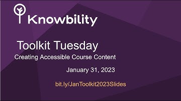 Toolkit Tuesday: Creating Accessible Course Content