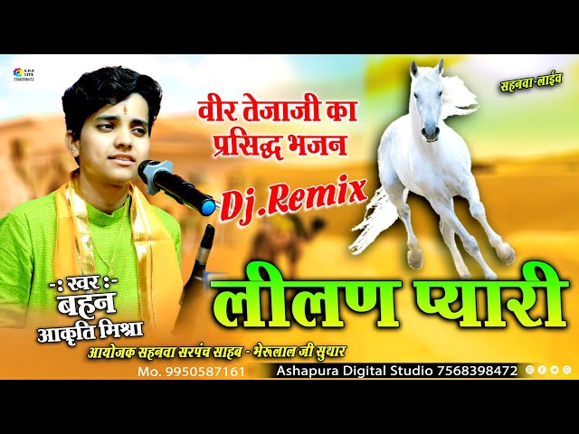 लीलण प्यारी जाईजे जाईजे गढ़ खरनालियाँ शहर | Lilan Pyari | आजा तेजल आजा | Aakriti Mishra Dj Remix class=