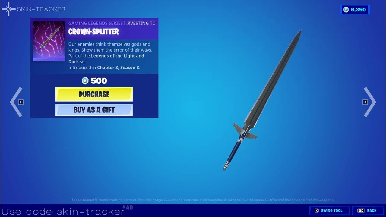 Fortnite Crown Splitter Pickaxe (Destiny) YouTube