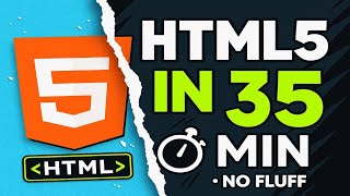 Learn HTML in 35 Minutes 🧑💻 | HTML Speedrun 2025