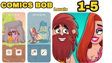 Comics Bob Game All Levels 1 - 5 Gameplay Walkthrough Review | (IOS - Android)