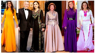 So Cute And Pretty 🥰 women Queen Rania iconic look in Different Party outfits||Royal Celebrities
