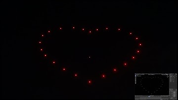 Musical Sync Drone Light Show Propose with live Vimdrones Designer Software Preview)