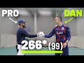 I faced 100 balls with a pro cricketer how many did we score