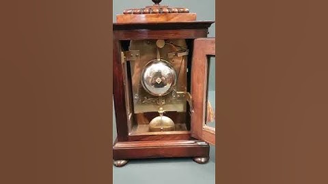 Regency Miniature Double Fusee Antique Bracket Clock #antiqueclock #antique #vintageclock