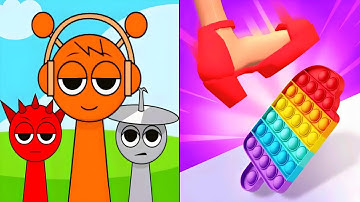 Spranky Run vs ASMR Tippy Toe - All Levels Speed Run Gameplay Android iOS Ep1