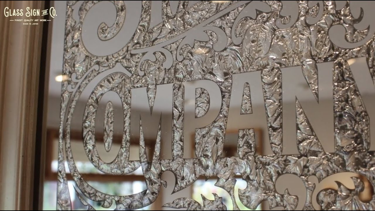 MAKING A HANDMADE GLASS SIGN ART （ASMR） YouTube