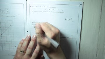 Edexcel GCSE Paper 1 February 2013 - Q5 Arithmetic/Linear sequences