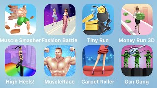 Muscle Smasher, Fashion Battle, Tiny Run, Money Run 3D and More Rush Games iPad Gameplay