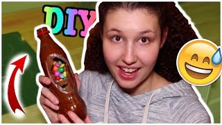 DIY CHOCOLATE COKE BOTTLE Filled With M&M's and Smarties! Fail?