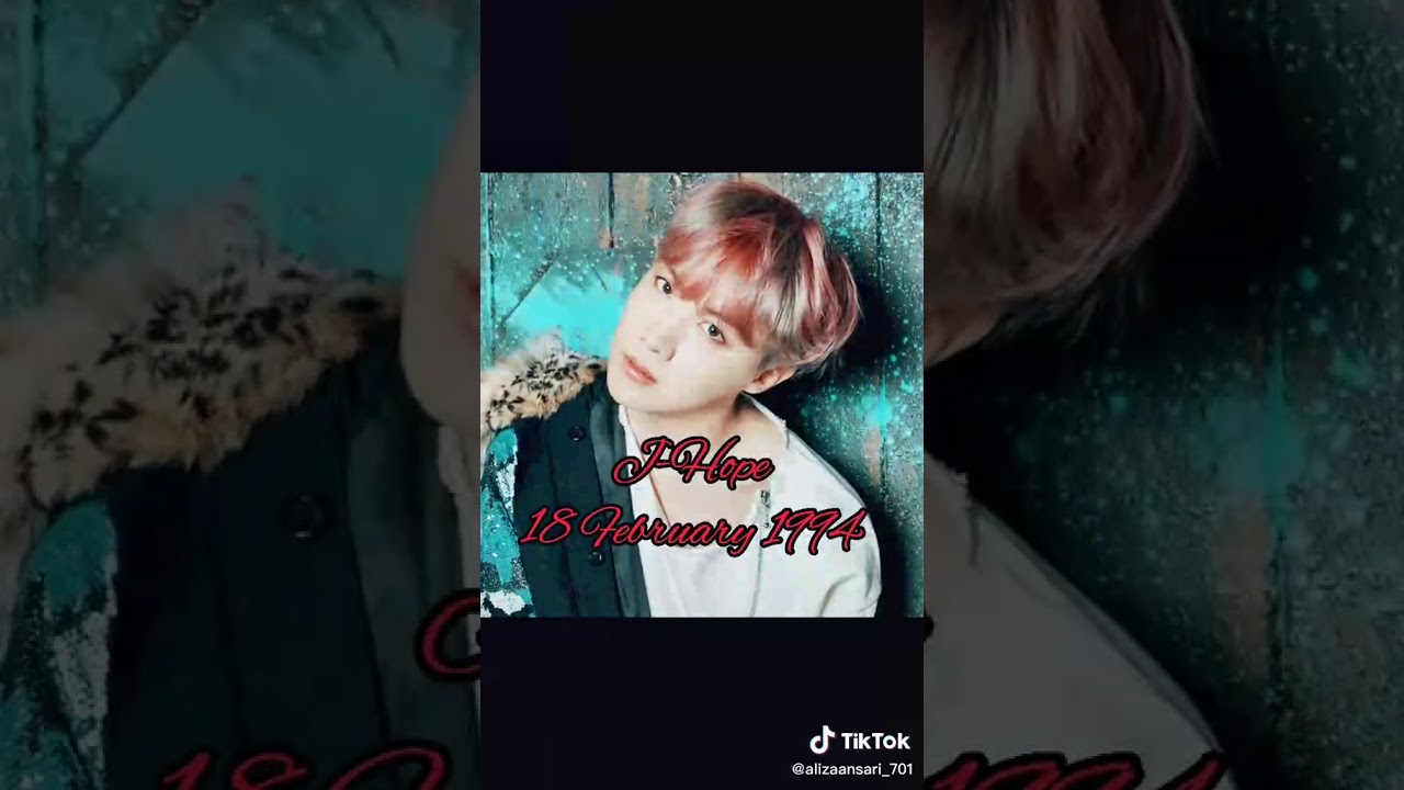 BTS birthday dates - YouTube
