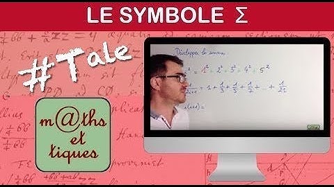 Utiliser le symbole de somme Σ - Terminale