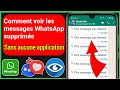 Comment lire les messages supprimés sur WhatsApp sans aucune application dans Samsung (2023)