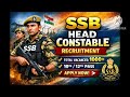 SSB Head Constable Recruitment 2026 । 233 Post । Apply Before 20 April 