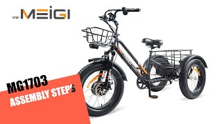 How to Assemble DWMEIGI MG1703 Electric Fat Tire Tricycle?