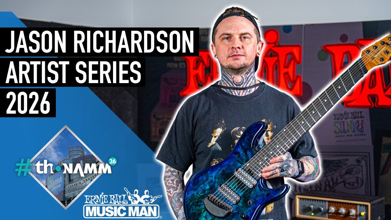 NEW Jason Richardson Music Man Signature Guitars | #thoNAMM26