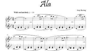 Joep Beving - Ala - Piano sheet music