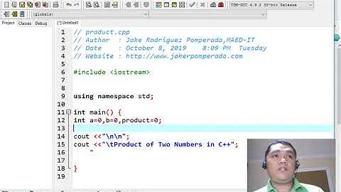Product of Two Numbers in C++