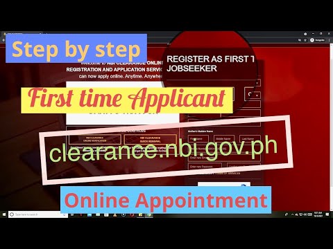 NBI Online Appointment  -  How to get NBI Online application. First time Jobseeker. step by step