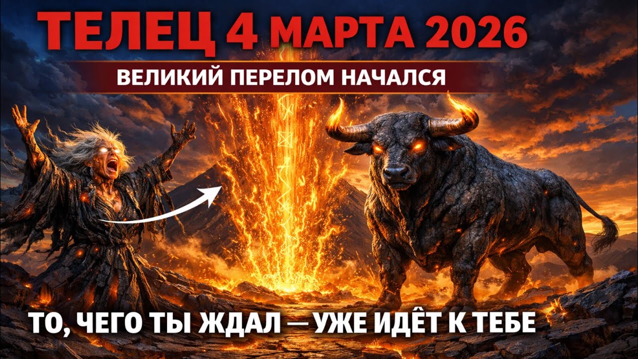 Телец — Великий Перелом Уже Начался 🔥 То, Чего Ты Так Долго Ждал, Движется К Тебе | 4 марта 2026
