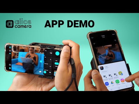 Alice Camera Review - iOS and Android App 1st Demo - How to take and share photos