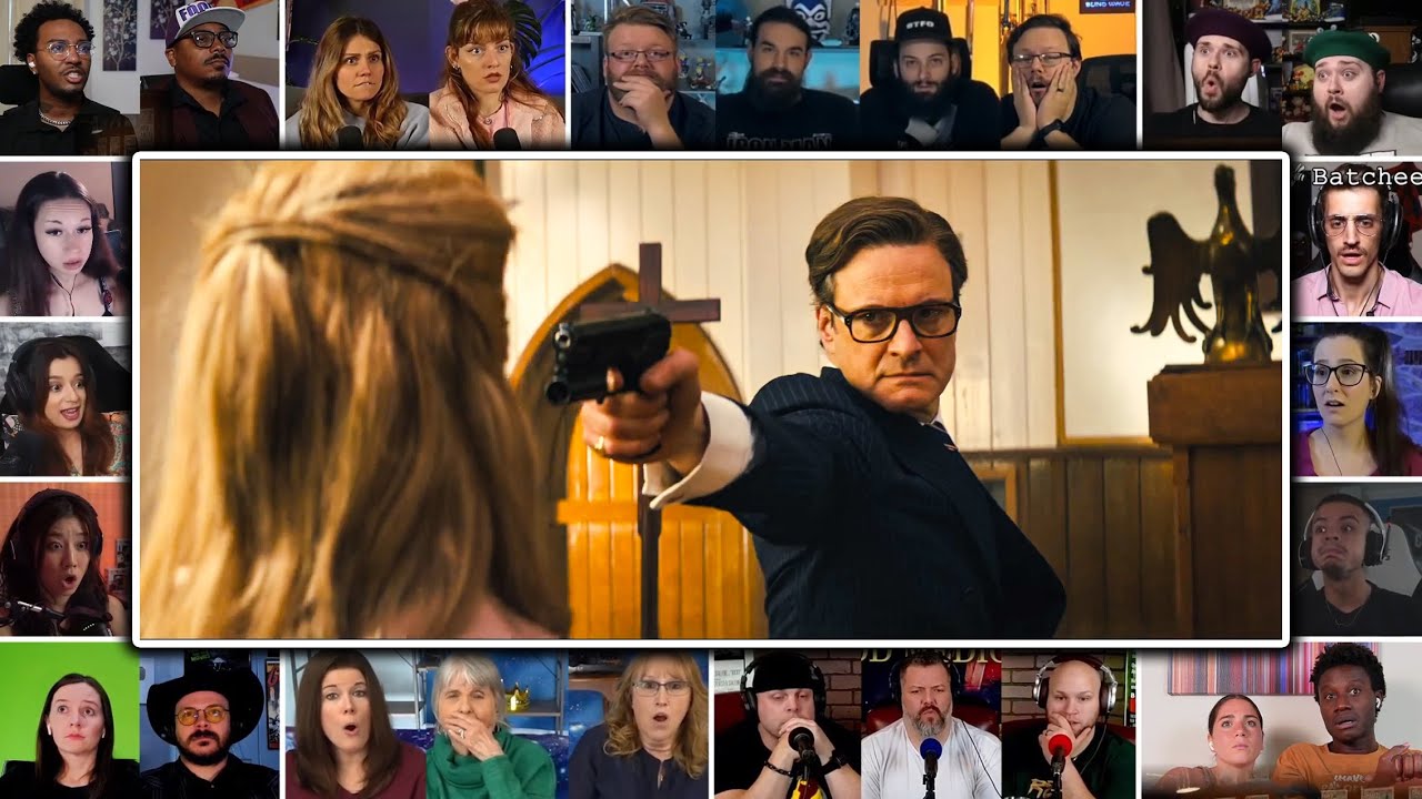Kingsman: The Secret Service | Church Fight | Reaction Mashup
