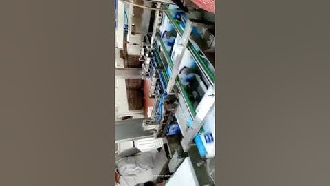 Automatic beer tin can side pushing cartoning machine running video