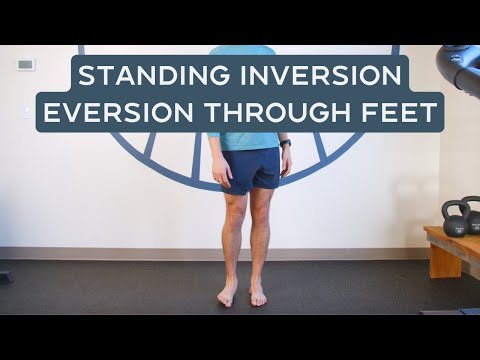 Standing Inversion Eversion Through Feet for Runners